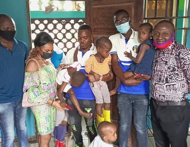 Donations at orphanage home